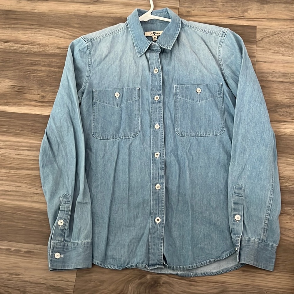 7 for all mankind Collared long sleeved Button down